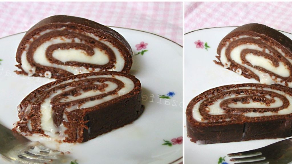 biscuit roulé sans cuisson au mascarpone