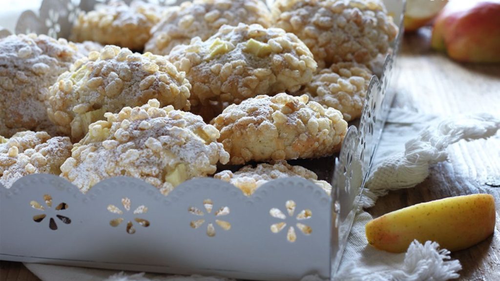 biscuits aux pommes et au riz soufflé