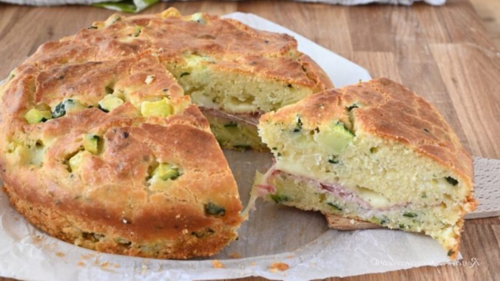 gâteau au jambon et aux courgettes