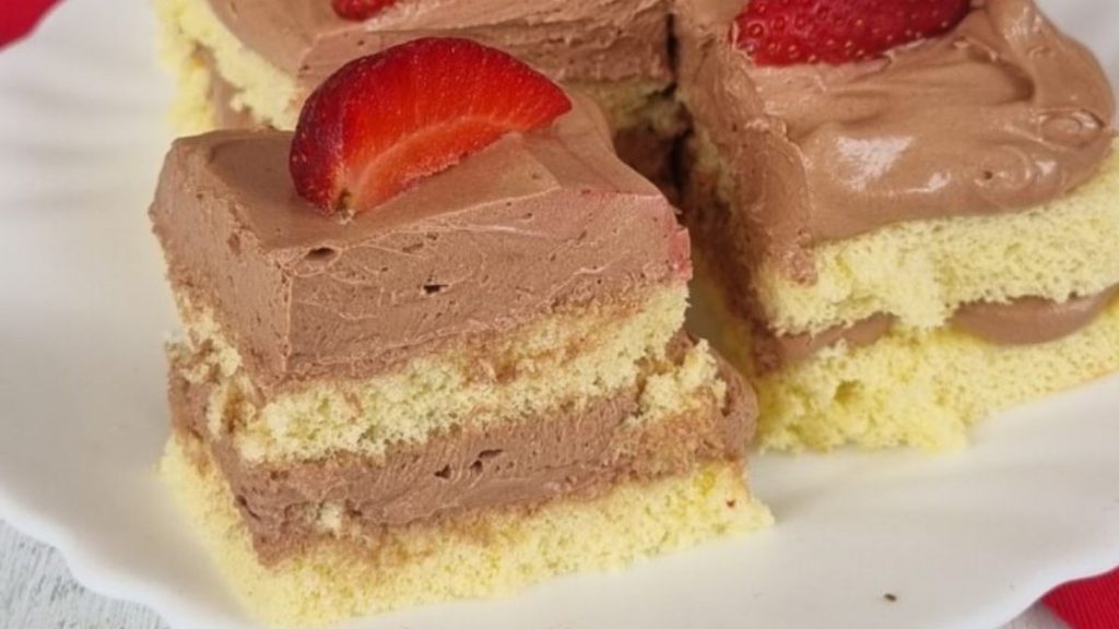 gâteau aux fraises et au Nutella