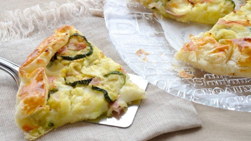 Tarte salée courgettes et pommes de terre