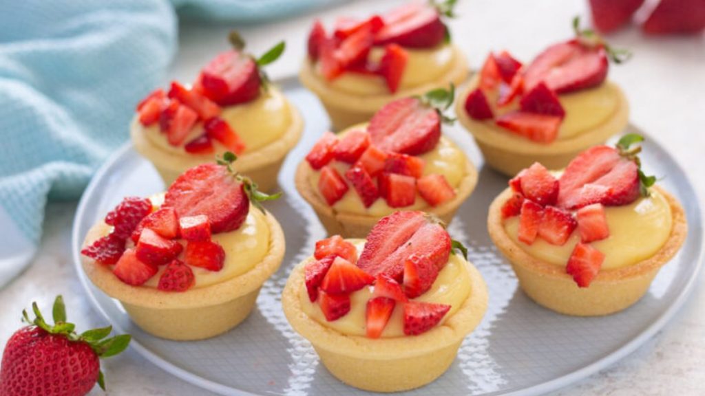 tartelettes aux fraises et crème pâtissière