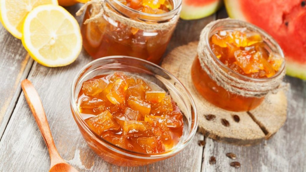 confiture d’écorces de pastèque  