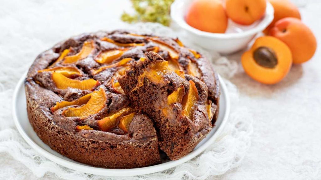 gâteau au chocolat et aux abricots  