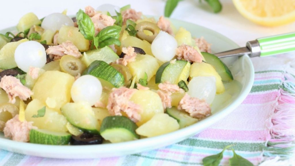 salade de pommes de terre courgettes et thon