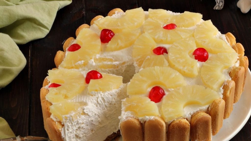 gâteau sans cuisson à l’ananas