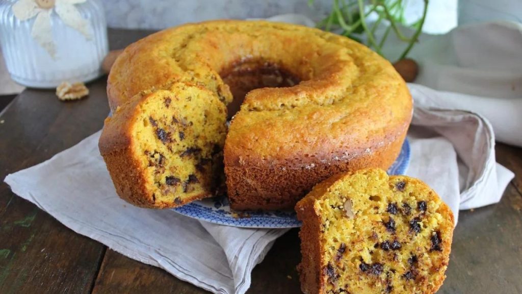 couronne potiron, noix et pépites de chocolat