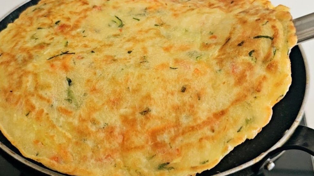 crêpes aux légumes râpés