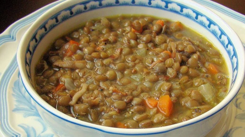 soupe aux lentilles classique