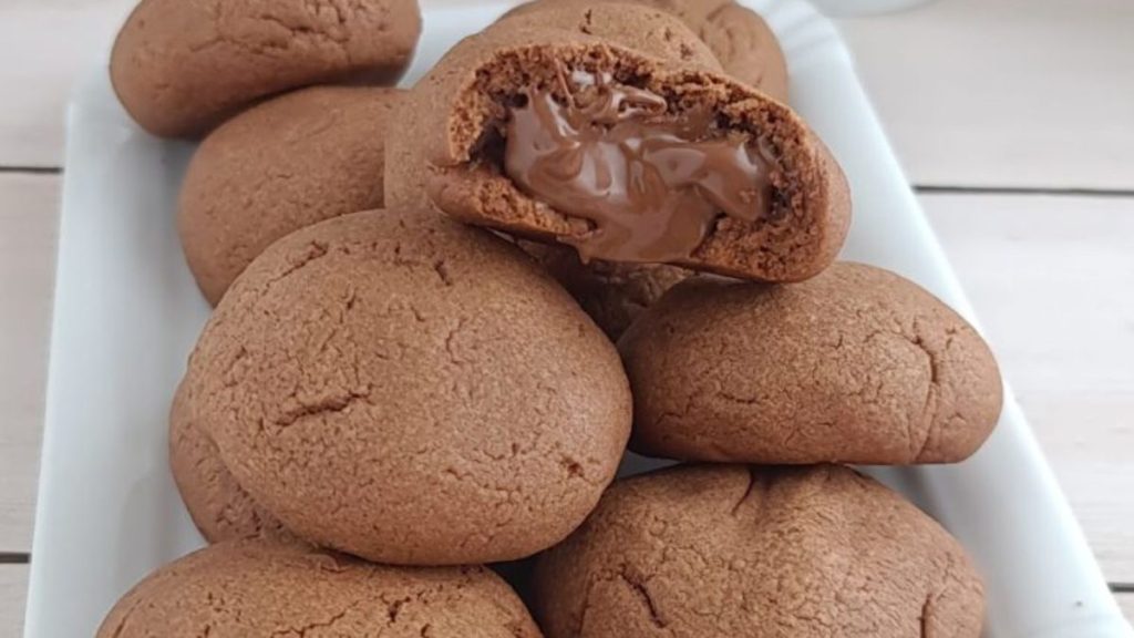 biscuits au chocolat cœur Nutella