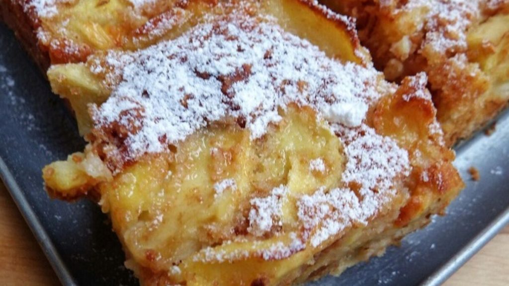 gâteau à l’italienne aux pommes et aux amaretti