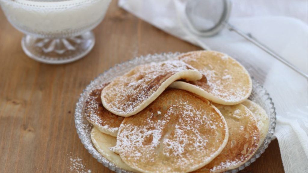 pancakes au yaourt pour le petit déjeuner