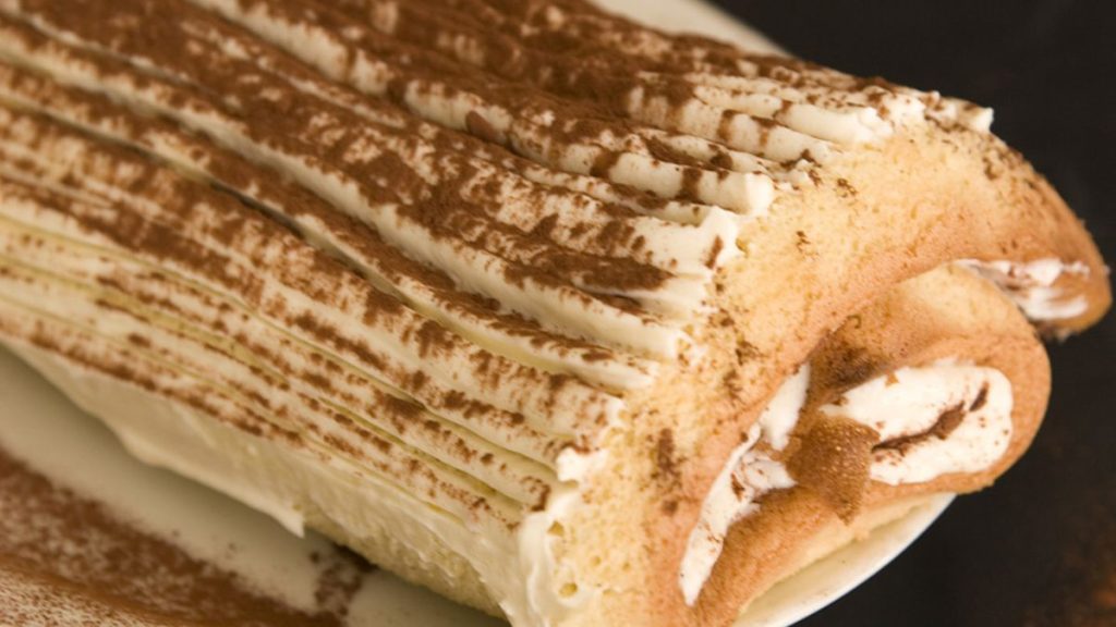 bûche tiramisu au pandoro