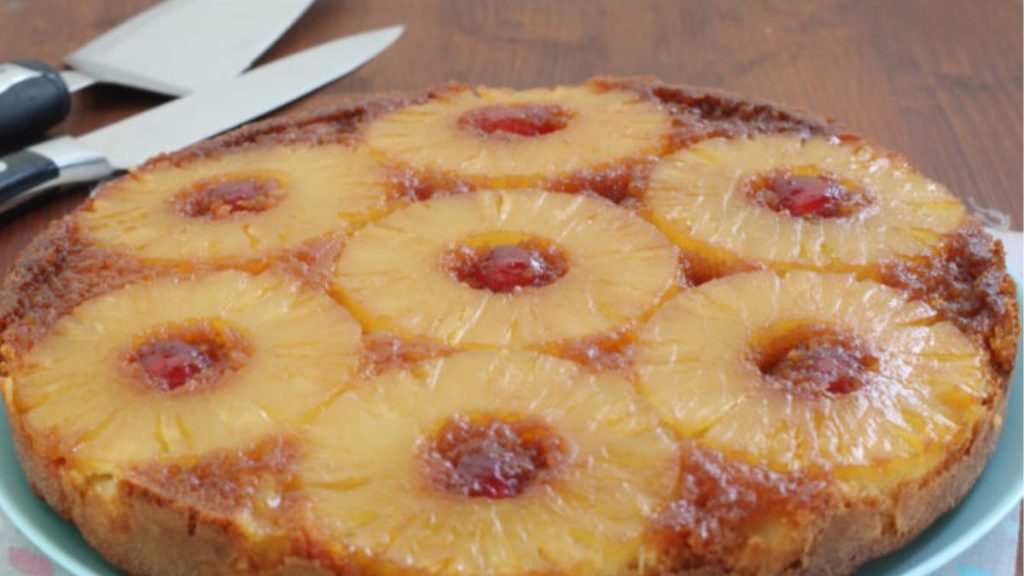 gâteau renversé aux ananas