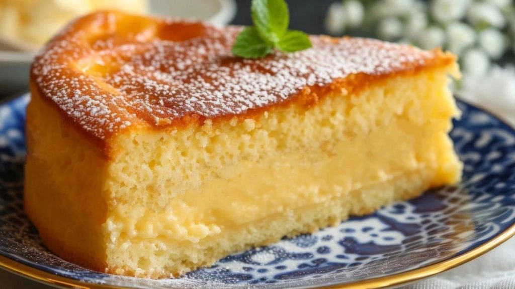 gâteau fourré à la crème au citron