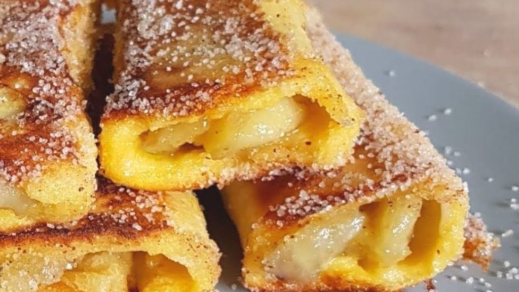 pain perdu roulé à la banane