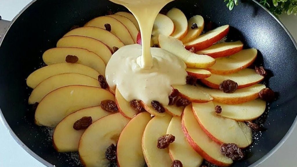 gâteau à la poêle aux pommes