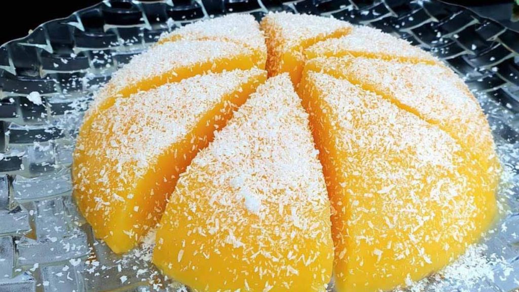 gâteau à l'orange crémeux sans farine